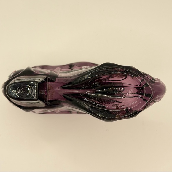 Fenton Amethyst Purple Hand Painted Glass Shoe - Signed - Sticker - Vintage EUC - Picture 7 of 11
